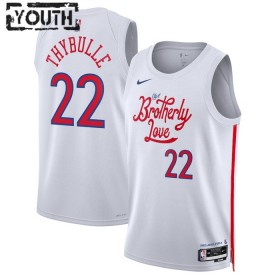 Barn Philadelphia 76ers Tröja Matisse Thybulle 22 Nike 2022-23 City Edition Vit Swingman